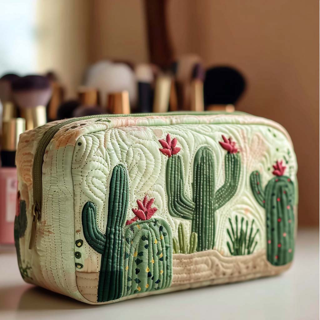 砂漠の緑 キルトポーチ