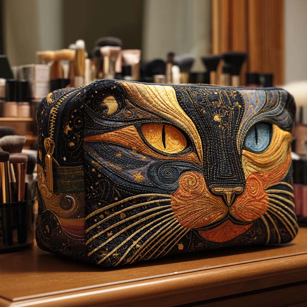 気品ある猫 キルトポーチ